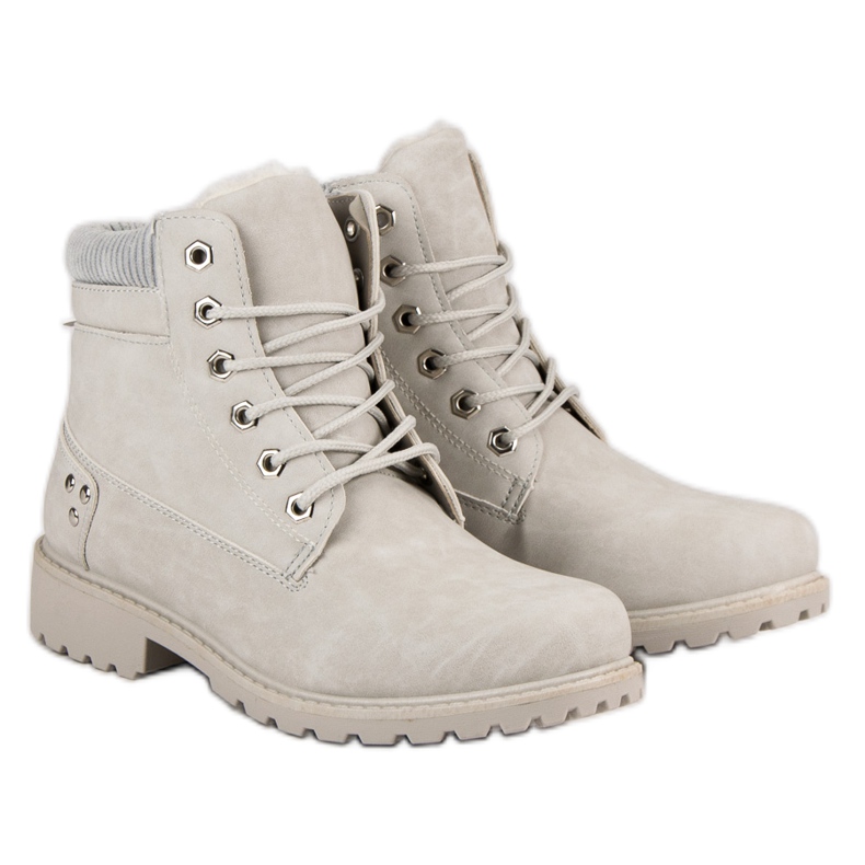 Gray, insulated hiking boots grey 1