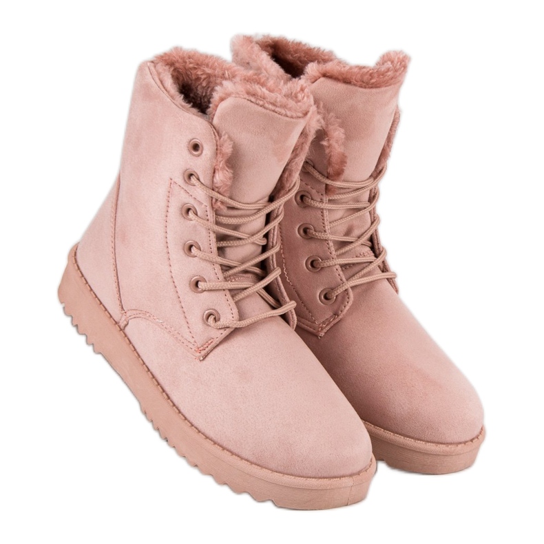 Forever Folie Warm suede shoes pink 2