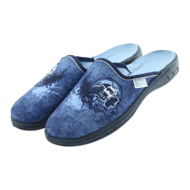 Befado children's shoes slippers 707Y396 navy blue blue 3