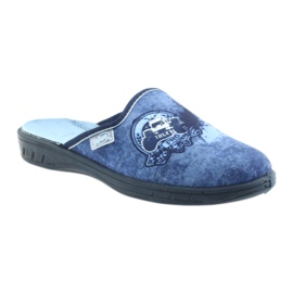 Befado children's shoes slippers 707Y396 navy blue blue 1