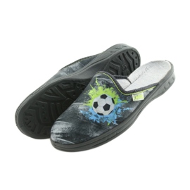 Befado children's shoes slippers 707Y395 blue grey green 5 Befado children's shoes slippers 707Y395 blue grey green 5