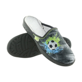 Befado children's shoes slippers 707Y395 blue grey green 3 Befado children's shoes slippers 707Y395 blue grey green 3