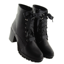 Black high-heeled workers B2889-KB Black 2