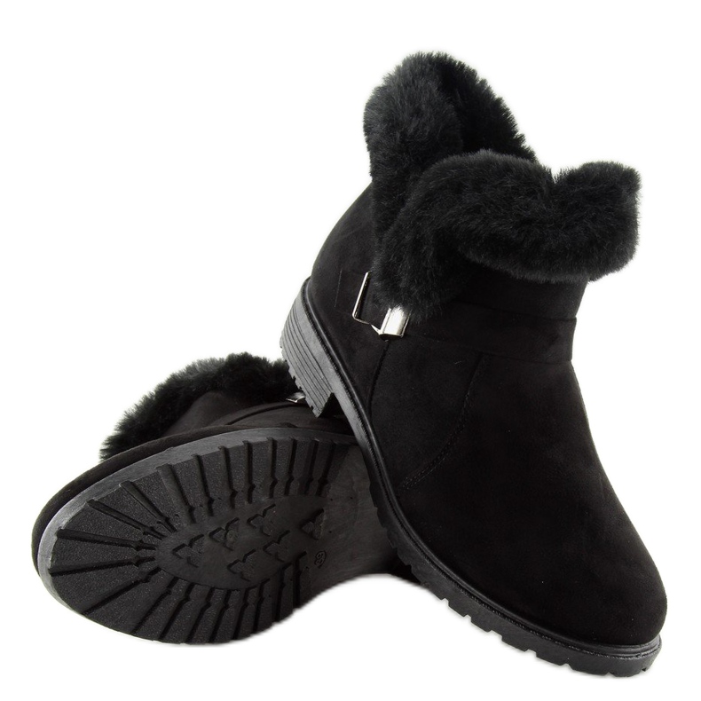 Black Women's black boots SJ1821-1 Black 2