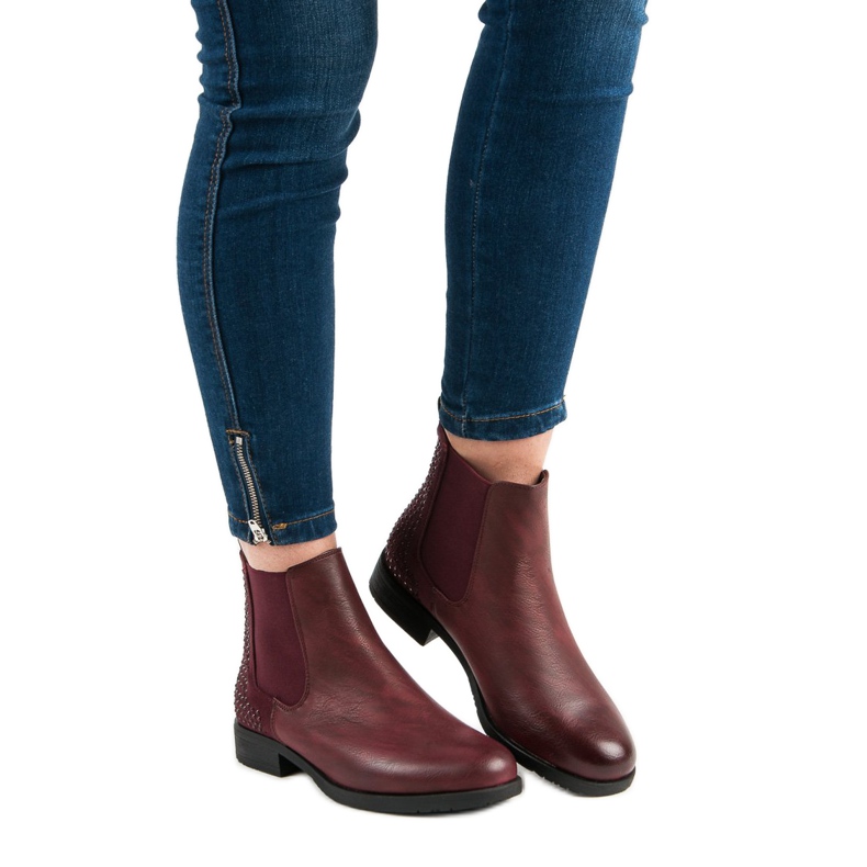 Seastar Elegant Booties Jodhpur boots red 1