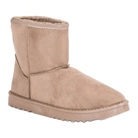 Suede snow boots brown 1