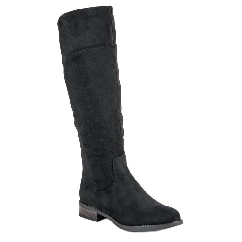 Super Mode Classic boots with flat heels black 1
