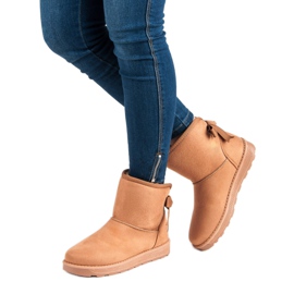 Mukluki With A Bow brown 1