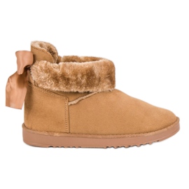 Snow Boots With Roll Up Shank brown 1