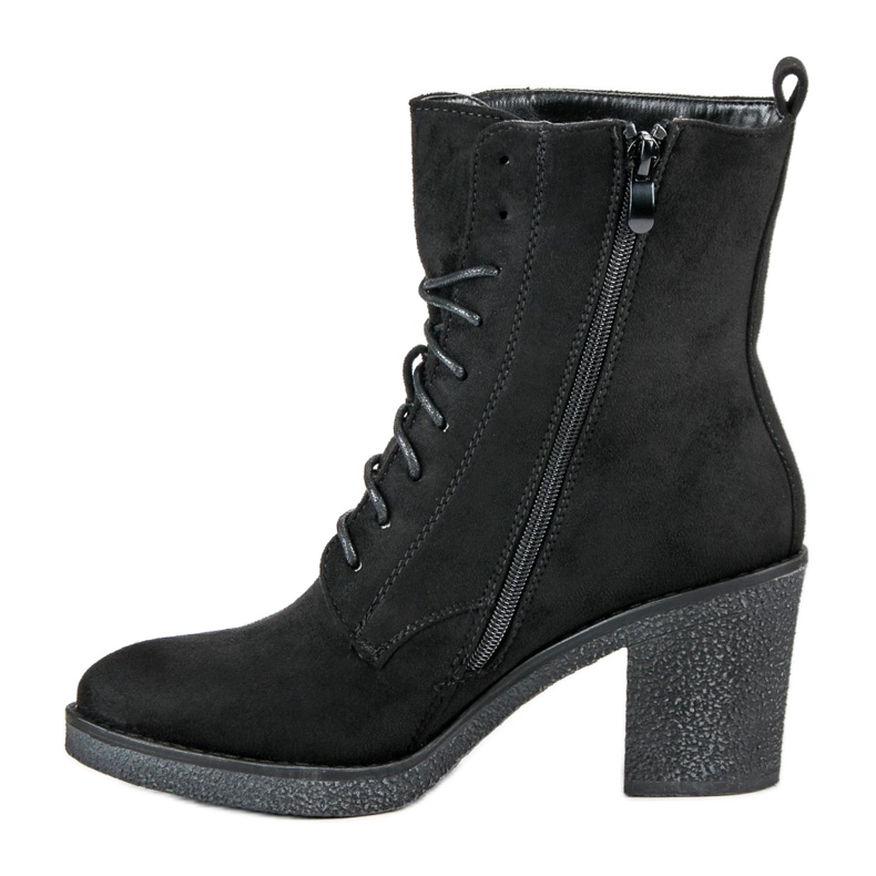 Super Mode Tied Booties On A Post black 1