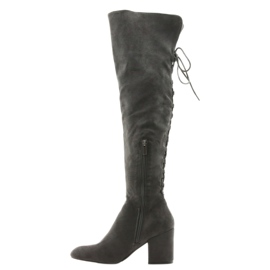 Gray Heeled boots Gray Big Star 274519 grey 2 Gray Heeled boots Gray Big Star 274519 grey 2
