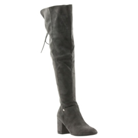 Gray Heeled boots Gray Big Star 274519 grey 1 Gray Heeled boots Gray Big Star 274519 grey 1