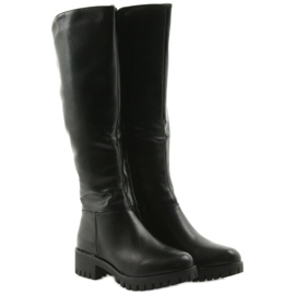 M.Daszyński Boots with a thick bottom Daszyński MR1813 black 4