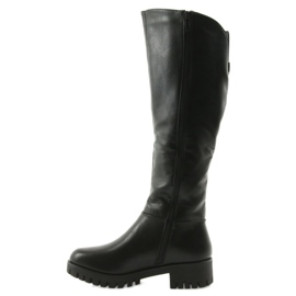 M.Daszyński Boots with a thick bottom Daszyński MR1813 black 2