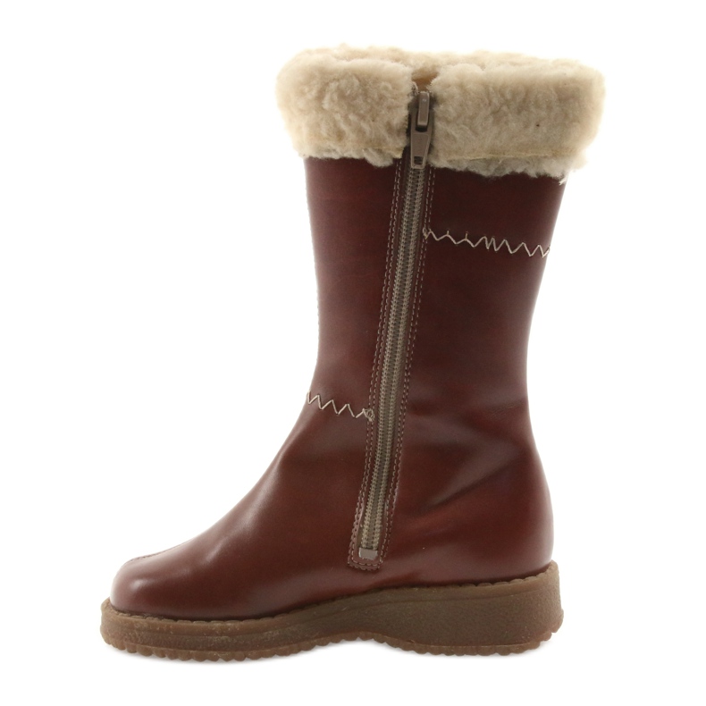 Zawadka Girls' boots with fur Zawatka brown 2 Zawadka Girls' boots with fur Zawatka brown 2