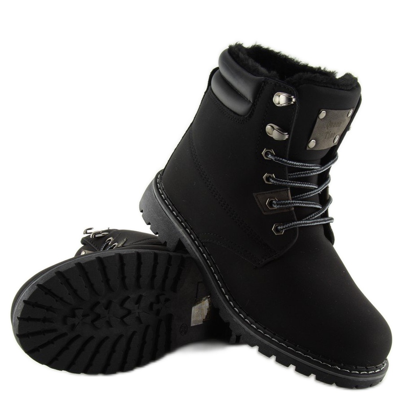 Black insulated timber boots BB2022-KB Black 2