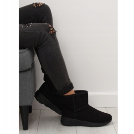 Black women's snow boots D009 Black 2