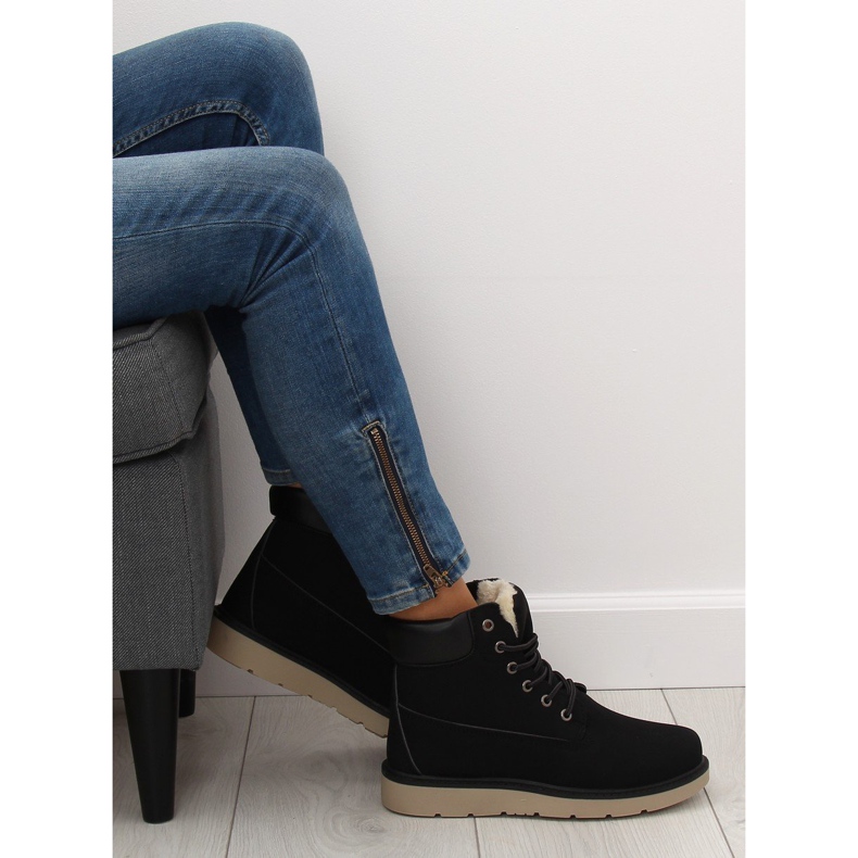 Black women's trappers KK-102 Black 1