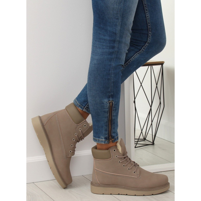 Gray women's trappers KK-102 Gray grey 2