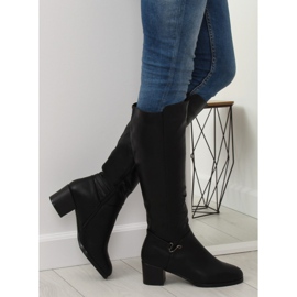 Black Low-heeled boots SG-206 Black 2