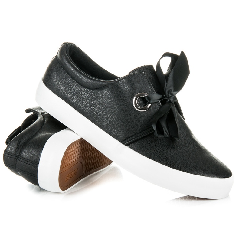 Seastar Sneakers Tied With A Ribbon black 1