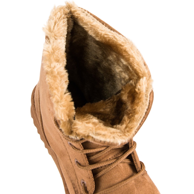 Forever Folie Warm suede boots brown 1