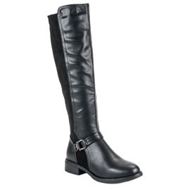 Super Mode Stylish riding boots black 1