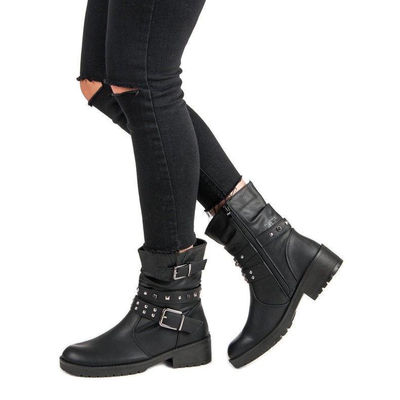 J. Star Fashionable Rock Boots black 2 J. Star Fashionable Rock Boots black 2