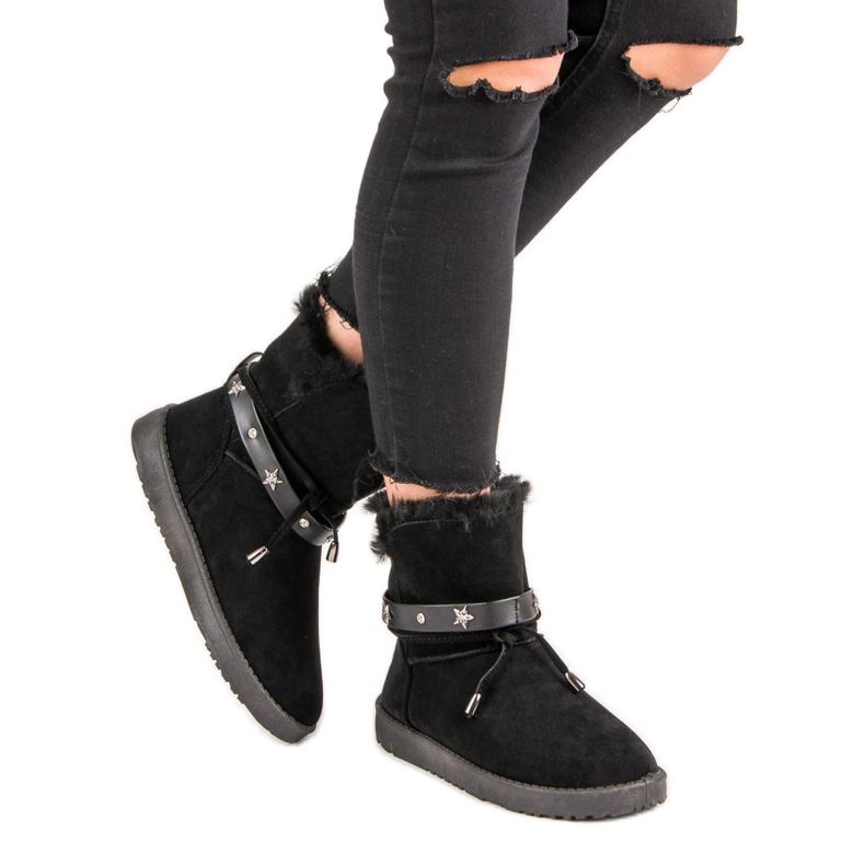 Decorated Mukluki black 1