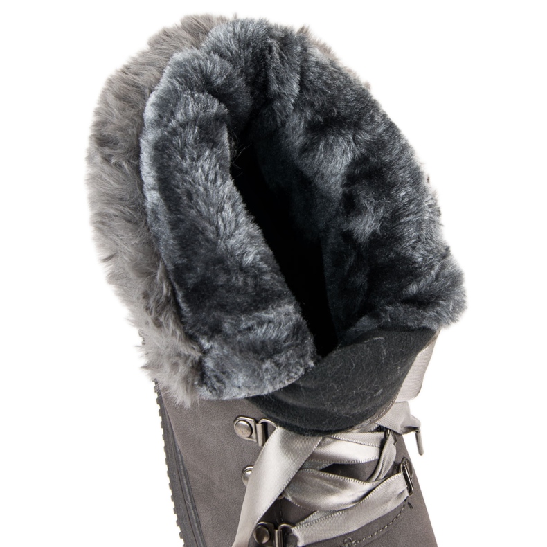 Gray Snow Boots With Fur grey 1