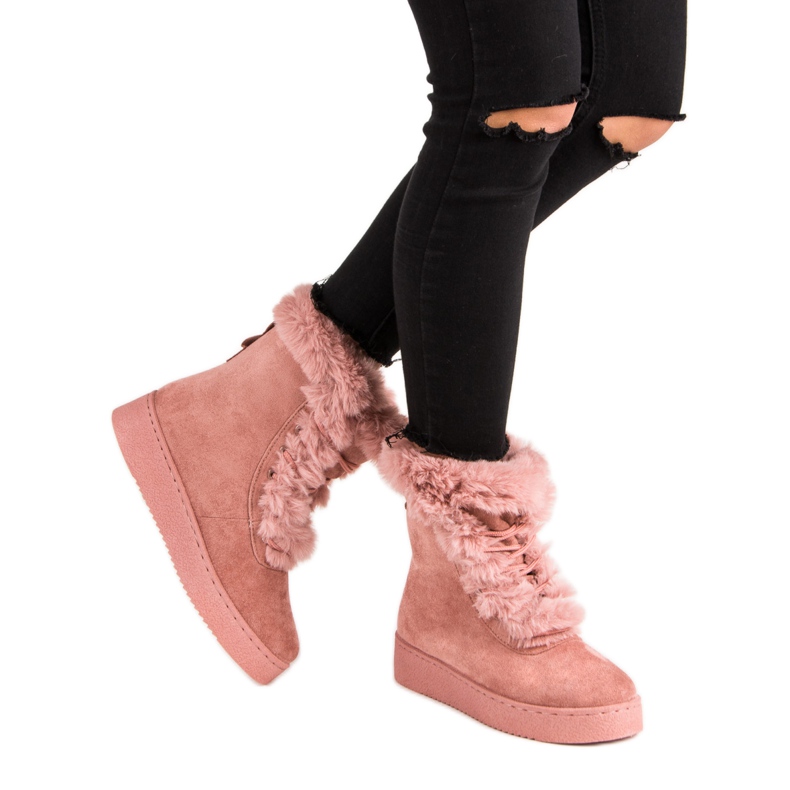 Warm winter boots pink 1 Warm winter boots pink 1