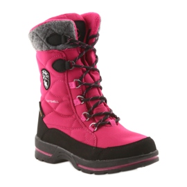 American Club Snow boots with American 801SB pink membrane black grey 1 American Club Snow boots with American 801SB pink membrane black grey 1