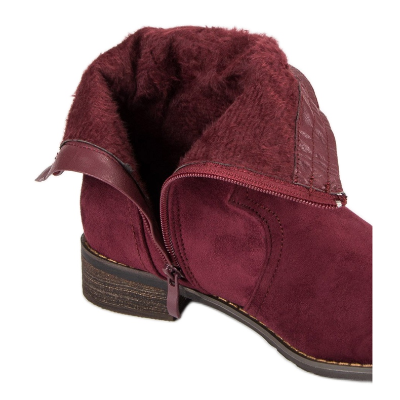 Nio Nio Burgundy boots red 2