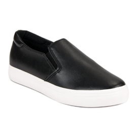 Black Slip On Sneakers 1