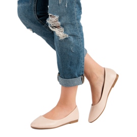 Comfortable ballerinas brown multicolored 2