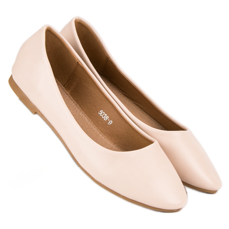 Comfortable ballerinas brown multicolored 1