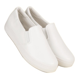 White Slip On Sneakers 2