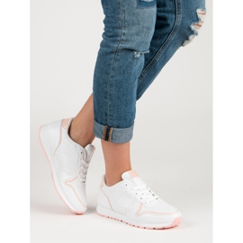Fashionable Sports Shoes white pink 1