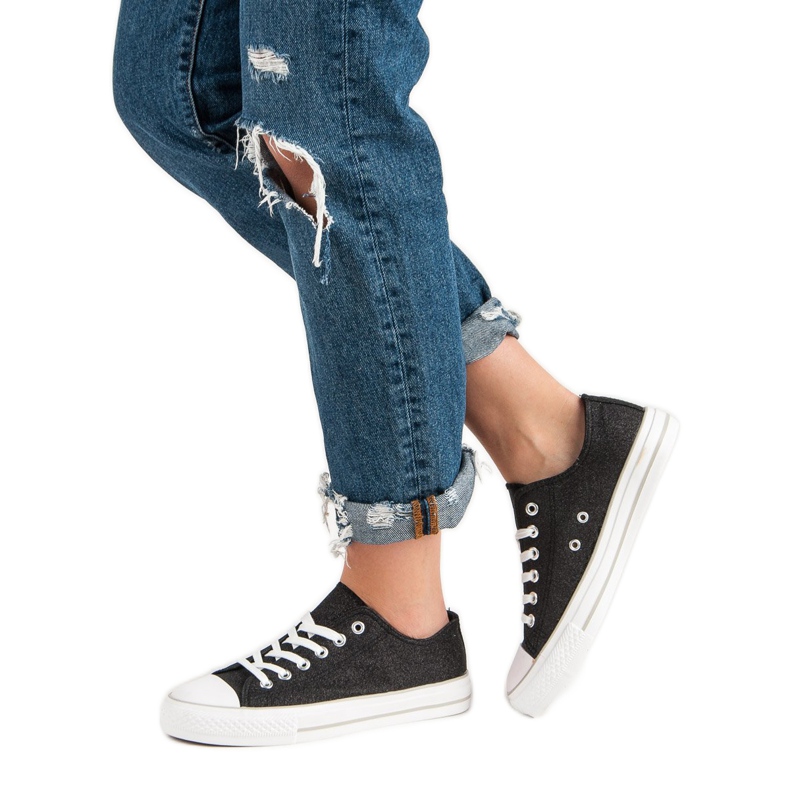 Glitter Sneakers black 2