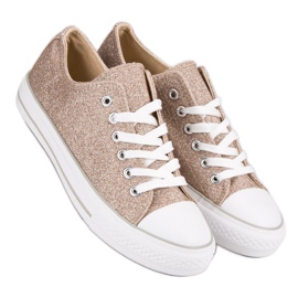 Glitter Sneakers yellow 2