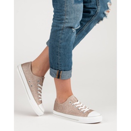 Glitter Sneakers yellow 1