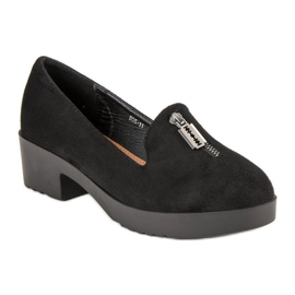 Comer Pumps With Decorative Zipper black 1