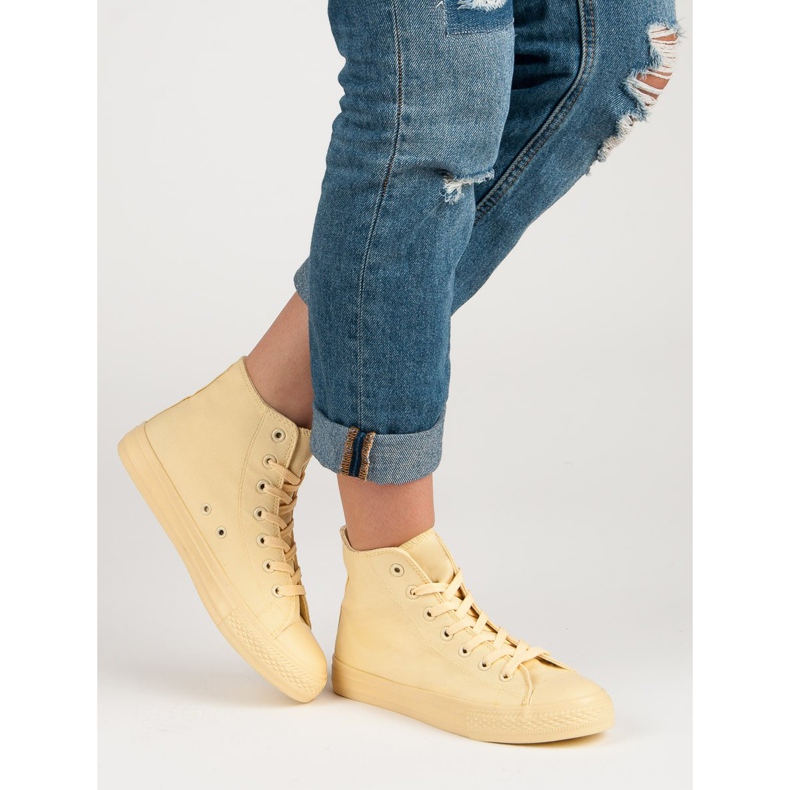 High Sneakers yellow 1