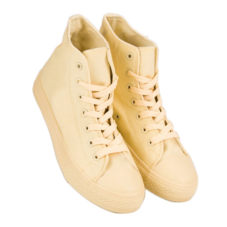 High Sneakers yellow 2