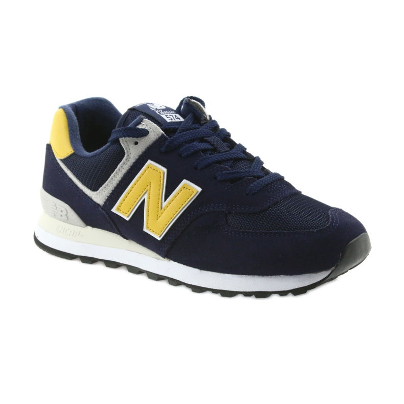 New Balance ML574SMB PIGMENT WITH BRASS yellow navy blue 1