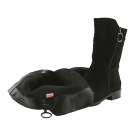 M.Daszyński Black suede boots SA130 4