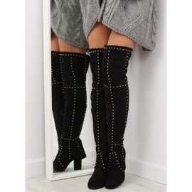 Black high-heeled boots NC221 Black 1 Black high-heeled boots NC221 Black 1