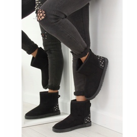 Black women's snow boots M297 Black 2