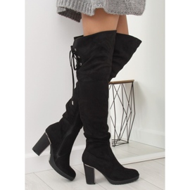 Black high-heeled boots 1137-GG Black 2