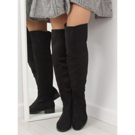 Black musketeer boots 7535-PG Black 1 Black musketeer boots 7535-PG Black 1